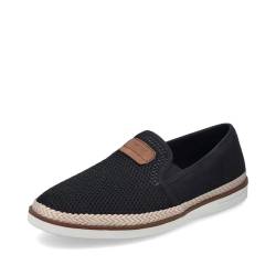 Rieker Herren Slipper B2366, Männer Slip On,offener einschlupf,Halbschuhe,Schlupfschuhe,schluepfschuhe,Loafer,Slip-ons,schwarz (00),42 EU / 8 UK von Rieker