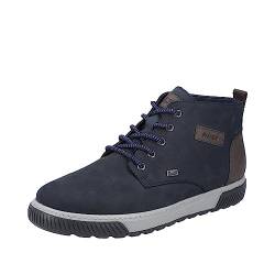 Rieker Herren Sneaker 18931, Männer Schnürschuhe,Strassenschuhe,Schnuerung,lace-up Shoes,Low-tie,schnürer,Halbschuhe,blau (14),41 EU / 7.5 UK von Rieker