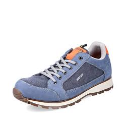Rieker Herren Sneaker B5700, Männer Schnürhalbschuhe,lose Einlage,Schnuerer,straßenschuhe,Strassenschuhe,Schnuerung,lace-up,blau (12),44 EU / 9.5 UK von Rieker