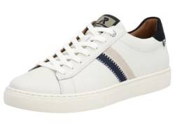 Sneaker RIEKER EVOLUTION Gr. 41, bunt (weiß, dunkelblau) Herren Schuhe Schnürhalbschuhe mit Leder-Innenfutter, Freizeitschuh, Halbschuh, Schnürschuh von Rieker