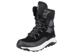 Winterboots RIEKER EVOLUTION Gr. 37, schwarz Damen Schuhe Winterboots Schnürboots Reißverschlussstiefeletten von Rieker