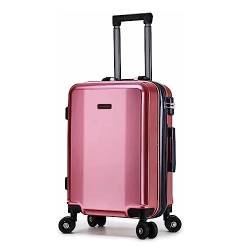 Koffer tragbar Koffer mit Rädern, Aluminiumrahmen, Doppelschnalle, Passwort, Gepäck, externer USB-Lade-Smart-Koffer Bußgeld von Rieort