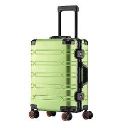 Koffer tragbar Koffer mit Rollen, leichtes Luxusgepäck mit großer Kapazität, Koffer aus Aluminium-Magnesium-Legierung, Geschäftsreise-Geschäftsgepäck Bußgeld von Rieort