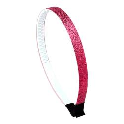 Righe e Pois - Glitzernder Haarreif - Breite 1 cm - Packung mit 1 einfarbigem Haarreif (Fuchsia) von Righe e Pois