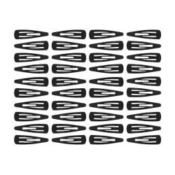 Righe e Pois Haarspangen – 40 Haarklammern aus lackiertem Metall, 3 cm, 40 Stück (schwarz) von Righe e Pois