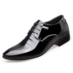 Rimhold Herren formelle Schuhe Business Oxford Schuhe Lackleder Schnürschuhe Klassische Brock Hochzeit Schuhe Schwarz 43eu von Rimhold