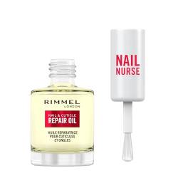 Rimmel London Nail Care Cuticle Repair Oil, feuchtigkeitsspendendes Öl für Nägel und Nagelhaut, vegane Formel mit Vitamin E, 8 ml von Rimmel