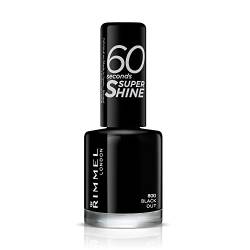 Rimmel London Super, Nagellack, dunkelgrauer Glanz, 8 ml (1er Pack) von Rimmel