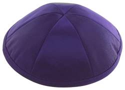 Rimmon Judaica Deluxe Satin Kippah, 19 cm, dunkelviolett, One size von Rimmon Judaica