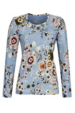 Ringella Bloomy Damen T-Shirt mit Blumendessin Petrol 44 3551405,Petrol, 44 von Ringella