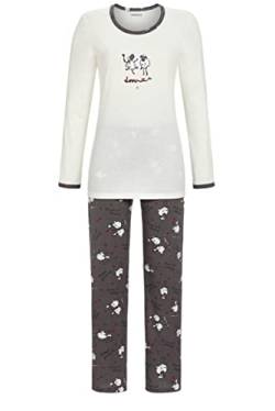 Ringella Damen Pyjama mit Motivdruck Champagner 40 3511224,Champagner, 40 von Ringella