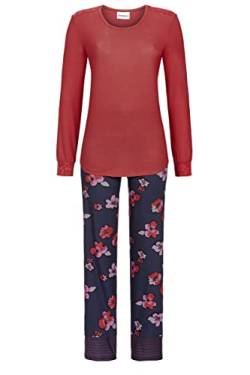 Ringella Damen Pyjama mit Spitzenbesatz rot 36 2511232,rot, 36 von Ringella