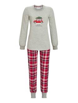 Ringella Damen Pyjama mit Strickbündchen grau-Melange 42 3511251A, grau-Melange, 42 von Ringella