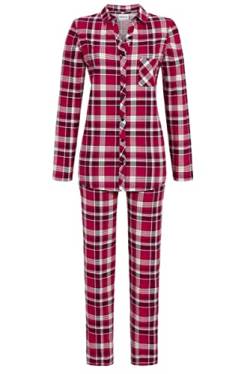 Ringella Damen Pyjama mit durchgeknöpftem Oberteil rot 42 3511252,rot, 42 von Ringella