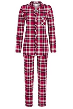 Ringella Damen Pyjama mit durchgeknöpftem Oberteil rot 48 3511252,rot, 48 von Ringella