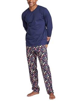 Ringella Herren Pyjama mit V-Ausschnitt Night 50 2541227,Night, 50 von Ringella