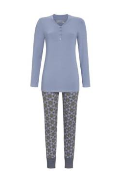 Ringella Pyjama mit Knopfleiste Farbe Grey-Blue, Größe 38 von Ringella