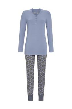 Ringella Pyjama mit Knopfleiste Farbe Grey-Blue, Größe 46 von Ringella