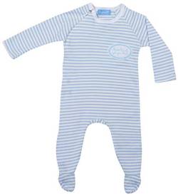 Ringelsuse Baby Schlafanzug Babyschlafanzug Schlafstrampler Müde Bin ich GEH zur Ruh blau weiß rot (Blau, 86/92) von Ringelsuse