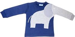 Ringelsuse Pullover Longsleeve Elefant Elephant Kinder Mädchen Jungen Größe 104 110 Blau Grau Rüssel Baumwolle von Ringelsuse