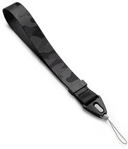 Ringke Hand Strap Universale Handschlaufe Trageschlaufe Kompatibel mit Meisten Handyhülle, Schlüssel, Kamera und Mehr - Camo Black von Ringke