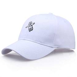 Riou Fliegermützen Unisex Mode Astronaut bestickte Baseball Cap Sommer Sport Stirnband Classic Basecap Snapback Cap Sonne UV Schutz vor Sonnenregen Kappe Mütze Hüte Caps von Riou Accessoires