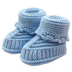 Babyschuhe Mädchen Winter Warme Kleinkind Neugeborenes Baby Strickspitze Häkelschuhe Schnalle Handwerk Gestrickte Schuhe Indoor Krabbelschuhe Winterschuhe Wärmeschuhe Riou von Riou Babyschuhe