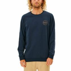 Herren Sweater ohne Kapuze Rip Curl Re Entry Crew Marineblau - XL von Rip Curl
