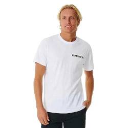Rip Curl Marke Icon T-Shirt - Weiß, Weiß, L von Rip Curl