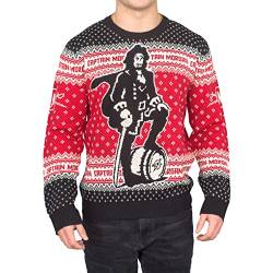 Ripple Junction Captain Morgan The Standing Captain Ugly Christmas Sweater - Rot - XXL von Ripple Junction