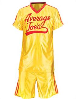 Ripple Junction Dodgeball Average Joe's Erwachsene Gelb Jersey Kostüm Set (Large) von Ripple Junction