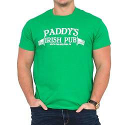 Ripple Junction Herren It's Always Sunny in Philadelphia Paddy's Irish Pub Tee T-Shirt, Grün, Mittel von Ripple Junction