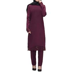 Damen Gebetskleid Muslimische Kleid Sommerkleid Muslimische Robe mit Hijab Muslimkleid Robe Gebet Abaya Kleid Islamischer Naher Osten Dubai Türkei Arabische Muslim Kaftan Kleid Für Ramadan von Risaho