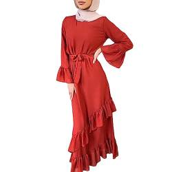 Damen Kleid Muslimisches Damen Muslim Roben Muslimisches Kleid Mit Kapuze Robe Langarm Einfarbig Gebet Abaya Kleid Islamischer Naher Osten Dubai Türkei Arabische Muslim Kaftan Kleid Für Ramadan von Risaho