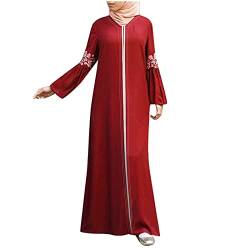 Festkleider für Damen Hochzeit Gebetskleidung für Frauen Abaya Muslim Damen Langarm Islamische Arabisch Türkische Robe Lang Gebetskleid von Risaho