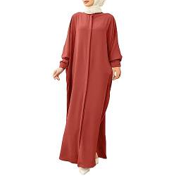 Muslimische Kleid für Damen Robe für Damen Muslimisches Kleid Mit Kapuze Robe Langarm Einfarbig Gebet Abaya Kleid Islamischer Naher Osten Dubai Türkei Arabische Muslim Kaftan Kleid Für Ramadan von Risaho