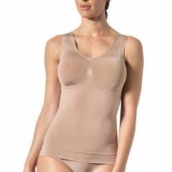 Risalti Shapewear Damen Tanktop Mit Breitträgern - Top Damen & Bh Damen Ohne Bügel Integriert, Bauchweg Tank Top Für Body Damen, Shapewear Damen Body Mit Bh Ohne Bügel Integriert - Made In Italy von Risalti