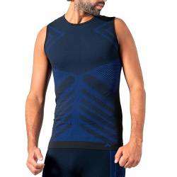 Risalti Thermoshirt Herren Ärmellos Funktionsunterwäsche Herren Energy - Thermo Muskelshirts Herren Elastische, Compression Shirt und atmungsaktive, Nahtloses Herren Unterwäsche - Made in Italy von Risalti