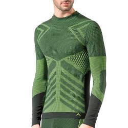 Risalti Thermoshirt Hohem Kragen Funktionsunterwäsche Herren Langarm Energy - Herren Unterwäsche Elastische, Muskelshirts Herren atmungsaktive, Herren Unterhemden Nahtloses - Made in Italy von Risalti