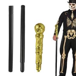 Elegante Prop Stick Dress Pimp Canes,Gehstock-Zepter-Zauberstab für Halloween-Cosplay-König - Festival King Cosplay Zepter Spielzeug, Halloween Foto Prop Zubehör Dekorationen für Kinder Ristyur von Ristyur