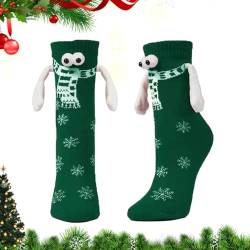 Magnetische Socken - Magnetische Socken Mit Händen - Lustige Weihnachts Magnetsocken - Hand In Hand Socken Magnet - 3D Magnet Paar Socken - Freundschaftssocken Geschenke Für Freunde von Ristyur