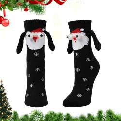 Magnetische Socken - Magnetische Socken Mit Händen - Lustige Weihnachts Magnetsocken - Hand In Hand Socken Magnet - 3D Magnet Paar Socken - Freundschaftssocken Geschenke Für Freunde von Ristyur