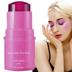 Ristyur Jelly Blush Stick Stain, Jelly Lippenstift-Tönung, 5g Lippen- und Wangenfleck, Natürlicher, getönter Wangen-Lipgloss, guter Farb-Lidschatten für Party-Make-up von Ristyur