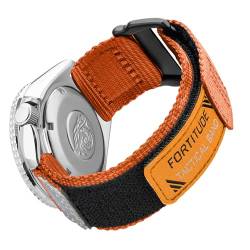 Ritche Nylon Sport 22 mm Schnellverschluss Uhrenarmband für Männer Frauen, Ersatz Sekio Uhrenarmbänder Orange von Ritche