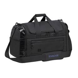 RIVACASE Sporttasche 35L mit Schuhfach - Duffelbag für Damen und Herren aus hochwertigem, wasserabweisendem Material - Schultertasche - Schwimmtasche - Fitnesstasche - Gym Bag - (Schwarz) von Rivacase