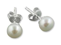 Rivelle Damen Süßwasser Perlenohrringe 6,5 mm creme Exclusive Ohrstecker echte Perlen von Rivelle