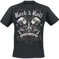 RnR Custom Garage - Rockabilly T-Shirt - S bis 5XL - für Männer - Größe 4XL - schwarz von RnR Custom Garage