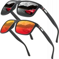Rnemitery Sonnenbrille Polarisierte Sonnenbrille Herren Damen für Fahren Angeln Reisebrille (2-St) von Rnemitery