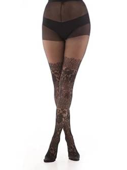 Ro Rox Pamela Mann Spitzenstrumpfhose Vintage Verzierte Retro-Overknee-Strumpfware von Ro Rox