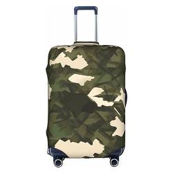 RoMuKa Armee-Camouflage-Reisebegleitung, exquisiter Schutz, hochelastischer Kofferbezug, perfekt für 45,7 - 81,3 cm große Koffer, macht das Reisen bequemer, Weiss/opulenter Garten, X-Large von RoMuKa